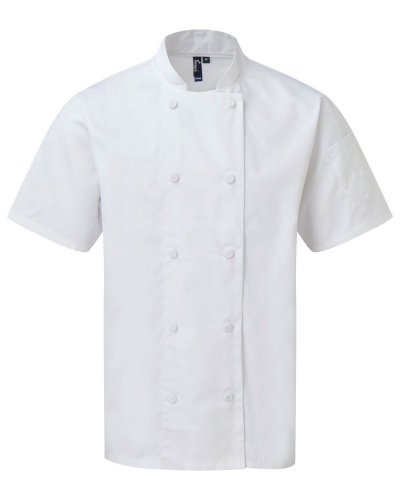 Chef's CoolcheckerÂ® Short Sleeve Jacket White