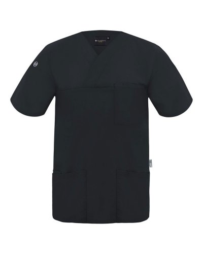 Mens Slip-on Tunic - Essential Black