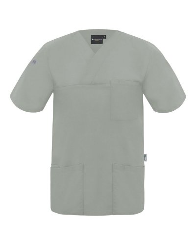 Mens Slip-on Tunic - Essential Platinum grey