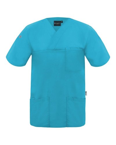 Mens Slip-on Tunic - Essential Pacific blue