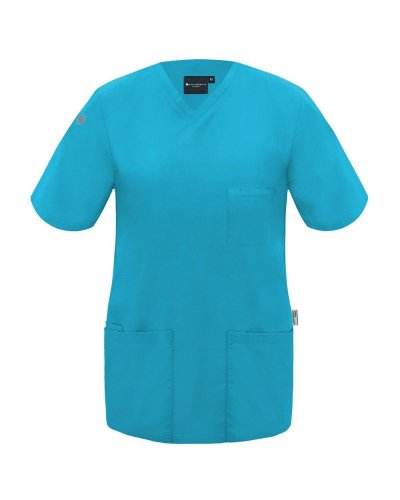 Ladies Slip-On Tunic - Essential Pacific blue