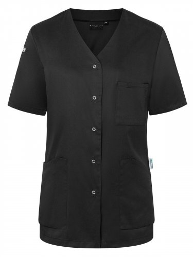 Ladies Work Smock With Press Studs - Essential Aubergine