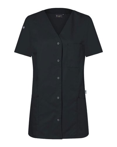 Ladies Work Smock With Press Studs - Essential Black