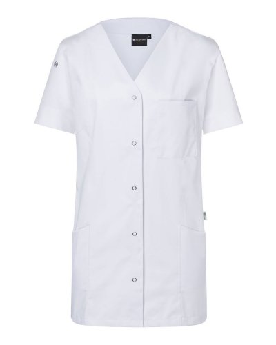 Ladies Work Smock With Press Studs - Essential White