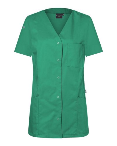 Ladies Work Smock With Press Studs - Essential Emerald green