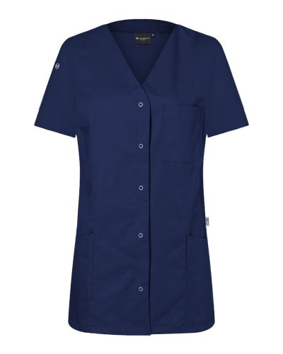 Ladies Work Smock With Press Studs - Essential Navy