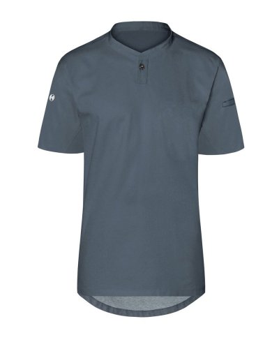 Ladies Short-Sleeve Work Shirt Performance Anthracite