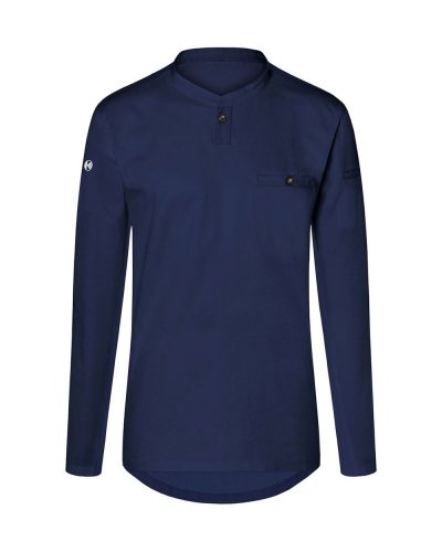 T-shirt da lavoro performance maniche lunghe Navy