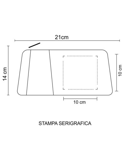 Pochette colorate con zip da personalizzare con logo
