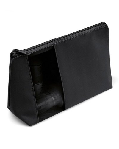 Pochette colorate con zip da personalizzare con logo Nero
