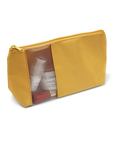 Pochette colorate con zip da personalizzare con logo Giallo