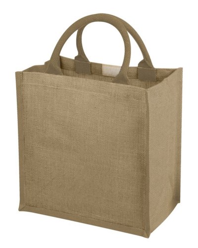 Shopper in Juta con soffietto Chennai Naturale