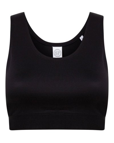 Women's Fashion Crop Top Black / Black