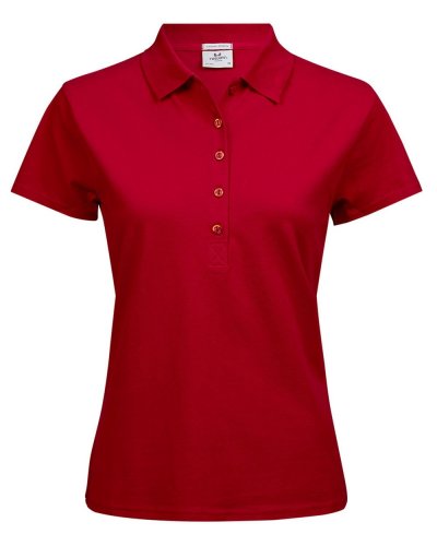 Polo donna Luxury Stretch Red
