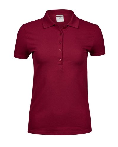Polo donna Luxury Stretch Deep Red