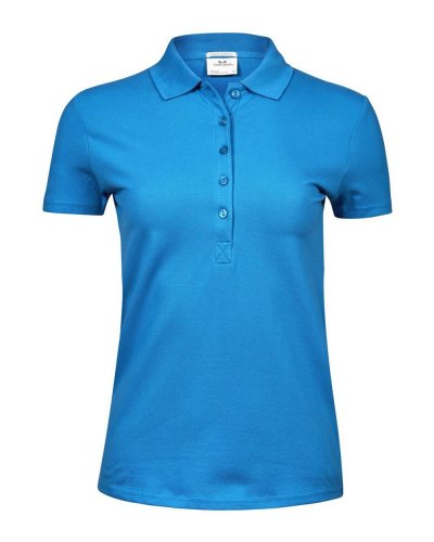 Polo donna Luxury Stretch Azure
