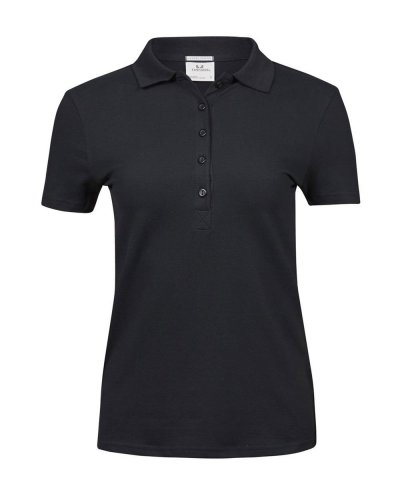 Polo donna Luxury Stretch Black