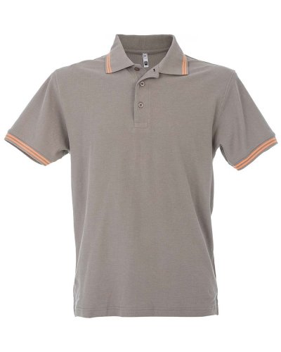 Polo Paris Man Light Grey / Orange