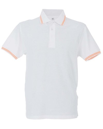 Polo Paris Man White/orange