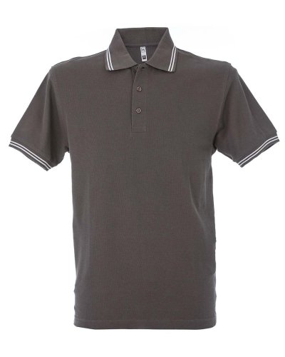 Polo Paris Man Dark grey/white