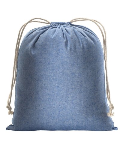 Sacchetto regalo in cotone riciclato Blu Royal