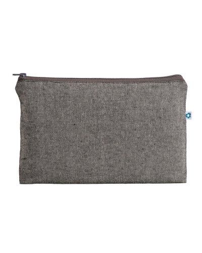 Beauty case in cotone riciclato Nero