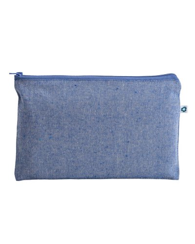 Beauty case in cotone riciclato Blu Royal