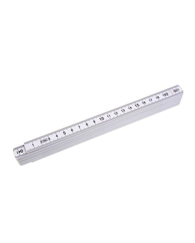 Metro snodabile in plastica Bianco