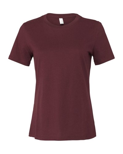 T-shirt Donna Relaxed Jersey Maroon