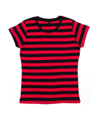 Women's Stripy T Black/Red