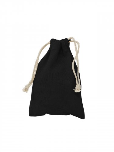 Sacchetto in cotone organico XS Black