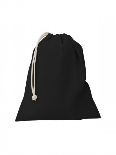 Sacchetto in cotone organico M Black