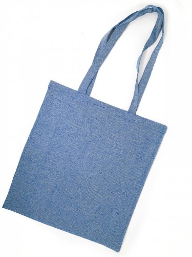 Shopper cotone riciclato personalizzate con manici lunghi 67 cm