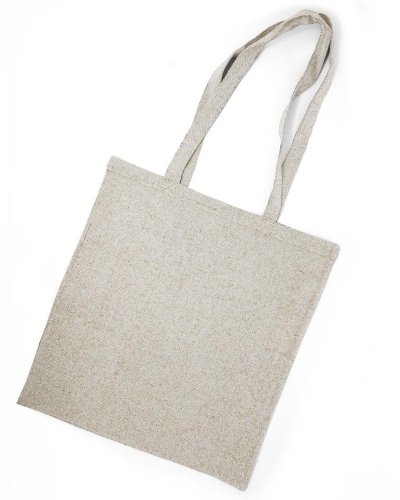 Shopper cotone riciclato personalizzate con manici lunghi 67 cm
