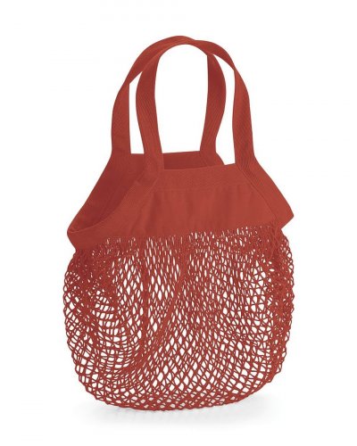 Mini Sacchetto della spesa Organic Cotton Mesh  Rust