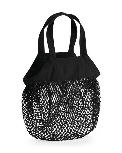 Mini Sacchetto della spesa Organic Cotton Mesh  Black
