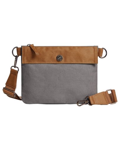 Zipper Bag LIFE Grey/brown