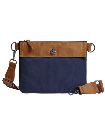 Zipper Bag LIFE Navy/brown