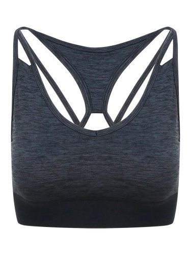 Girlie Cross Back Crop Top Jet Black