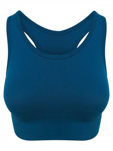 Girlie Cool Seamless Crop Top Ink Blue