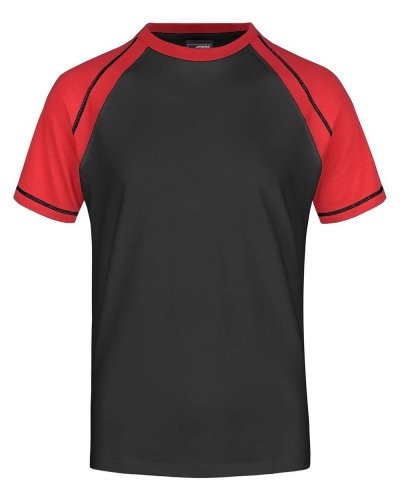 Men's Raglan-T Black/Red