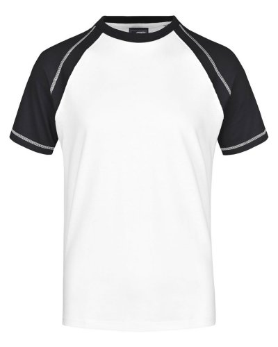 Men's Raglan-T White/Black