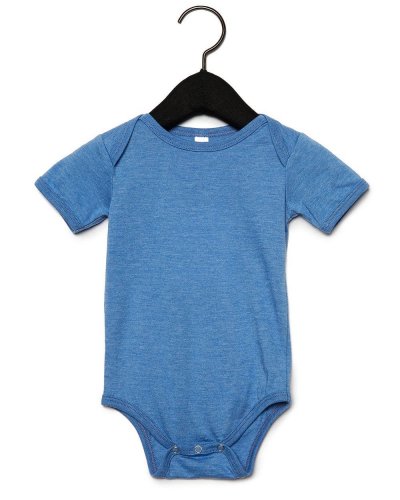 Body Baby Jersey maniche corte Heather Columbia Blue