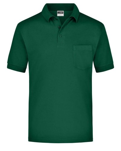 Polo Piqué Pocket Dark Green