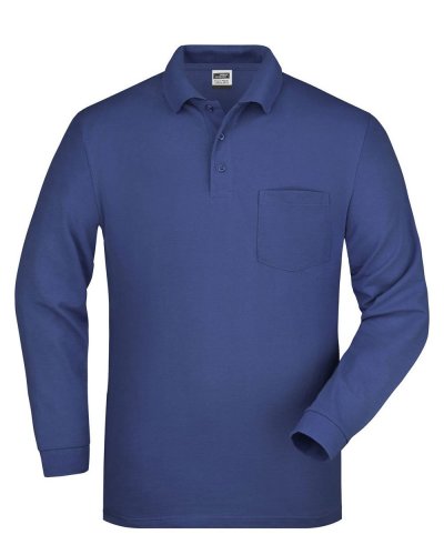 Polo PiquÃ© Long-Sleeved Royal