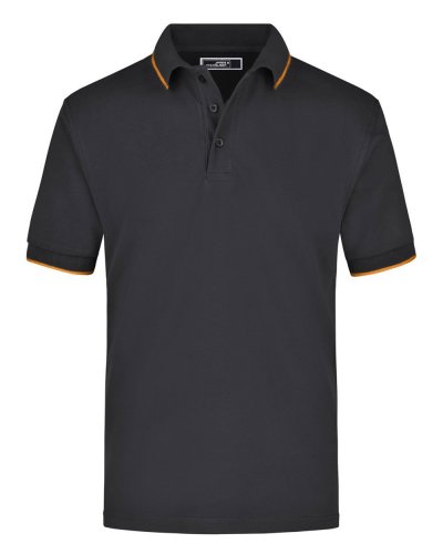 Polo Tipping Black/Orange