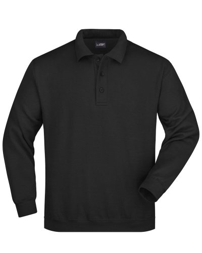 Polo Sweat Heavy Black