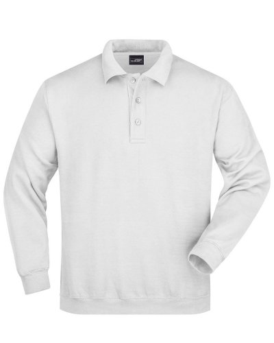 Polo Sweat Heavy White