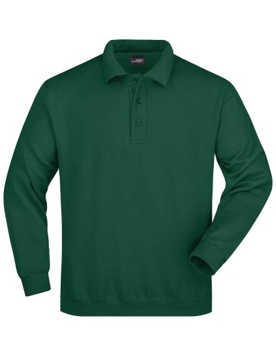 Polo Sweat Heavy Dark Green