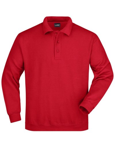 Polo Sweat Heavy Red